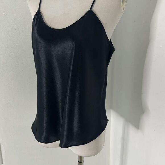 Vintage USA Made 90s Bias Cut Satin Tank - Picture 2 of 5